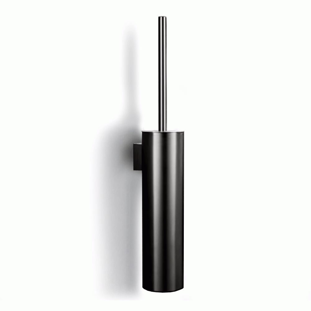 SKU: KLM709GUN ROUND S. STEEL WALL MOUNT TOILET BRUSH HOLDER 280mm BRUSHED GUNMETAL