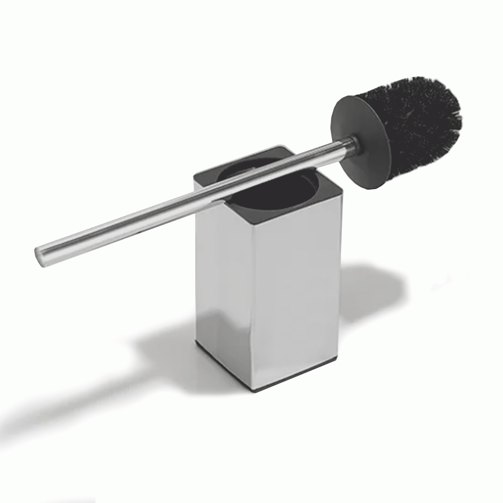 SKU: KLM710S SQUARE S. STEEL WALL MOUNT TOILET BRUSH HOLDER 150mm CHROME
