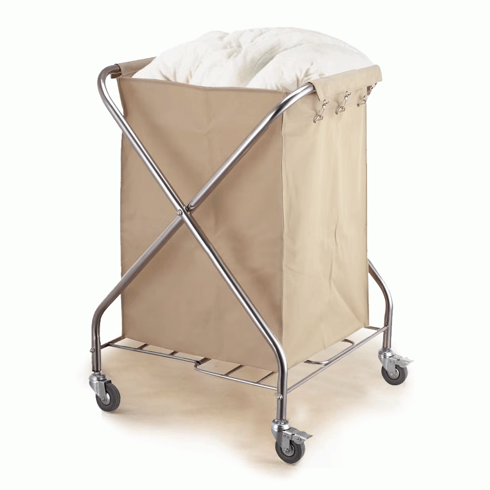 SKU: HS-F053 FOLDABLE LINEN LAUNDRY TROLLEY