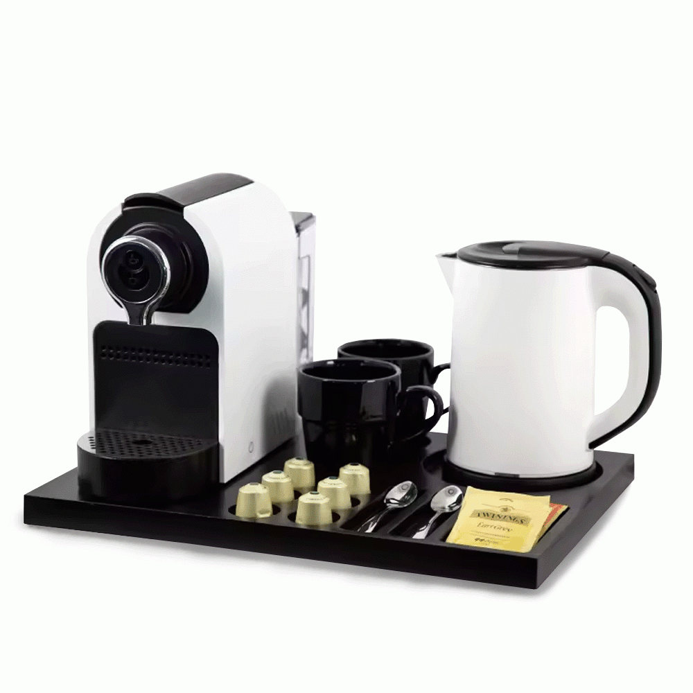 SKU: N42WBL-H1268B&W SET KETTLE 0.8L & WOODEN TRAY