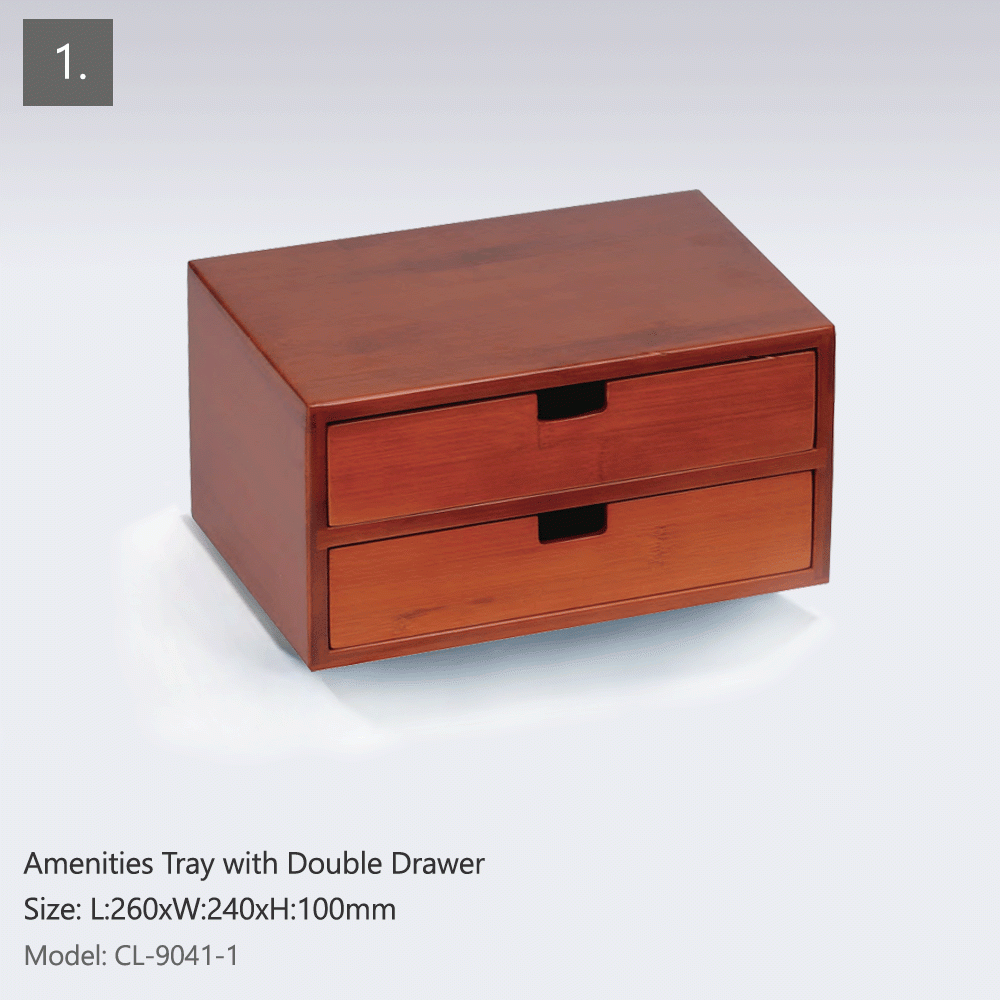 CL-9041 WOODEN HOTEL AMENITIES 6pcs