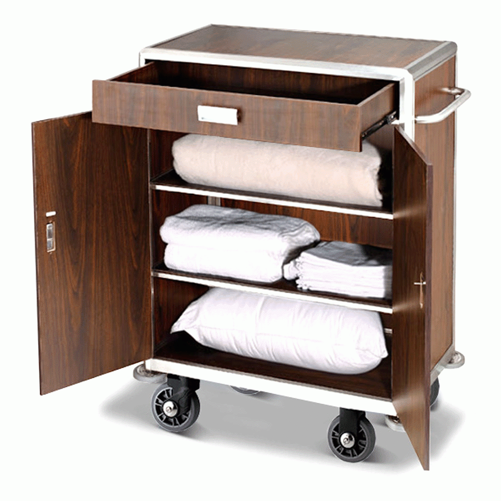 SKU: C-87B HOUSEKEEPING TROLLEY WITH DRAWER AND DOORS