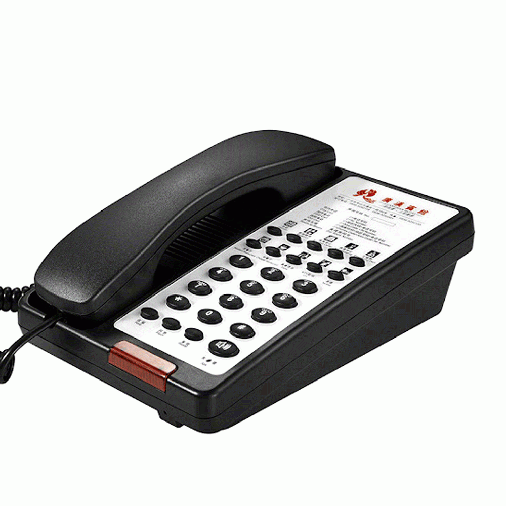 SN-0001B-BL TELEPHONE FOR HOTEL ROOM - BLACK