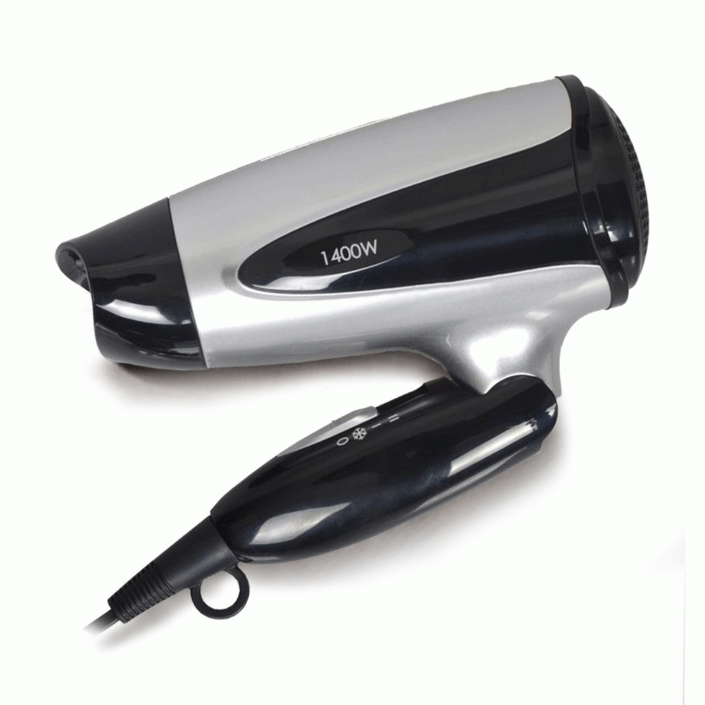 SKU: F6S FOLDABLE MINI HAIR DRYER 1400W SILVER