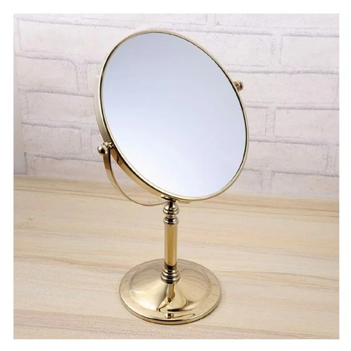 HS-726BG DESKTOP MAGNIFYING MIRROR GOLD 8"