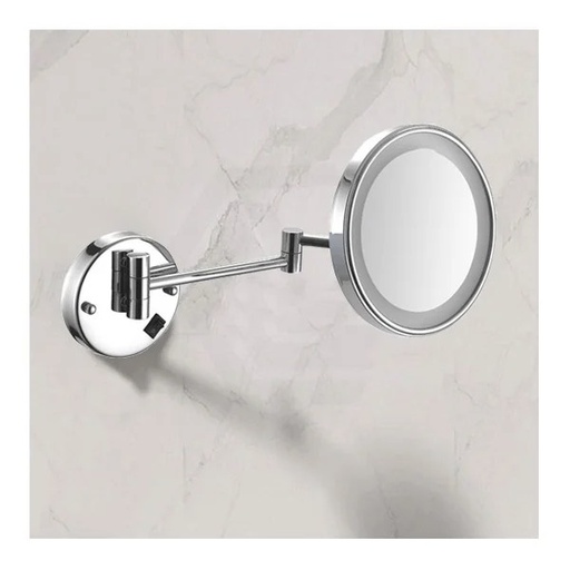 HS-509 WALL MOUNTED MAGNIFYING MIRROR WITH LED LIGHT 8.5"
