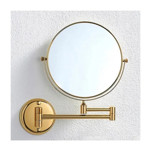 HT-67AG GOLD WALL MOUNTED MAGNIFYING MIRROR 6"