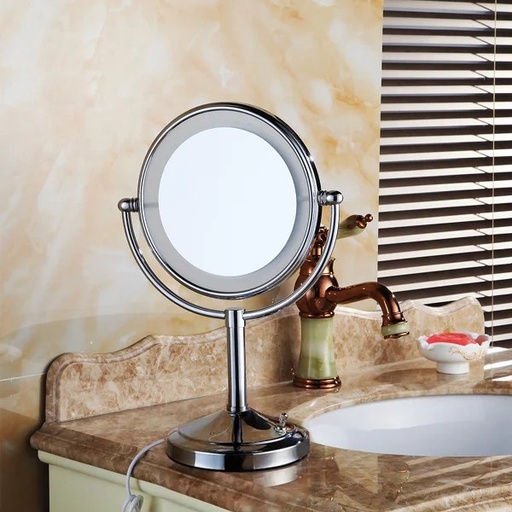HS-5218 DESKTOP MAGNIFYING MIRROR WITH LED LIGHT 8"