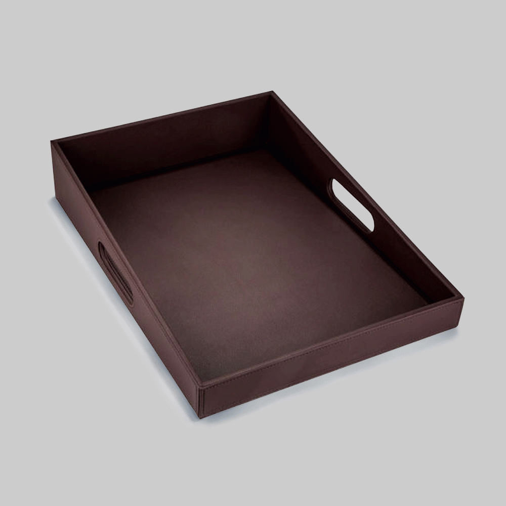 L-17 PU LEATHER SHOE BOX TRAY