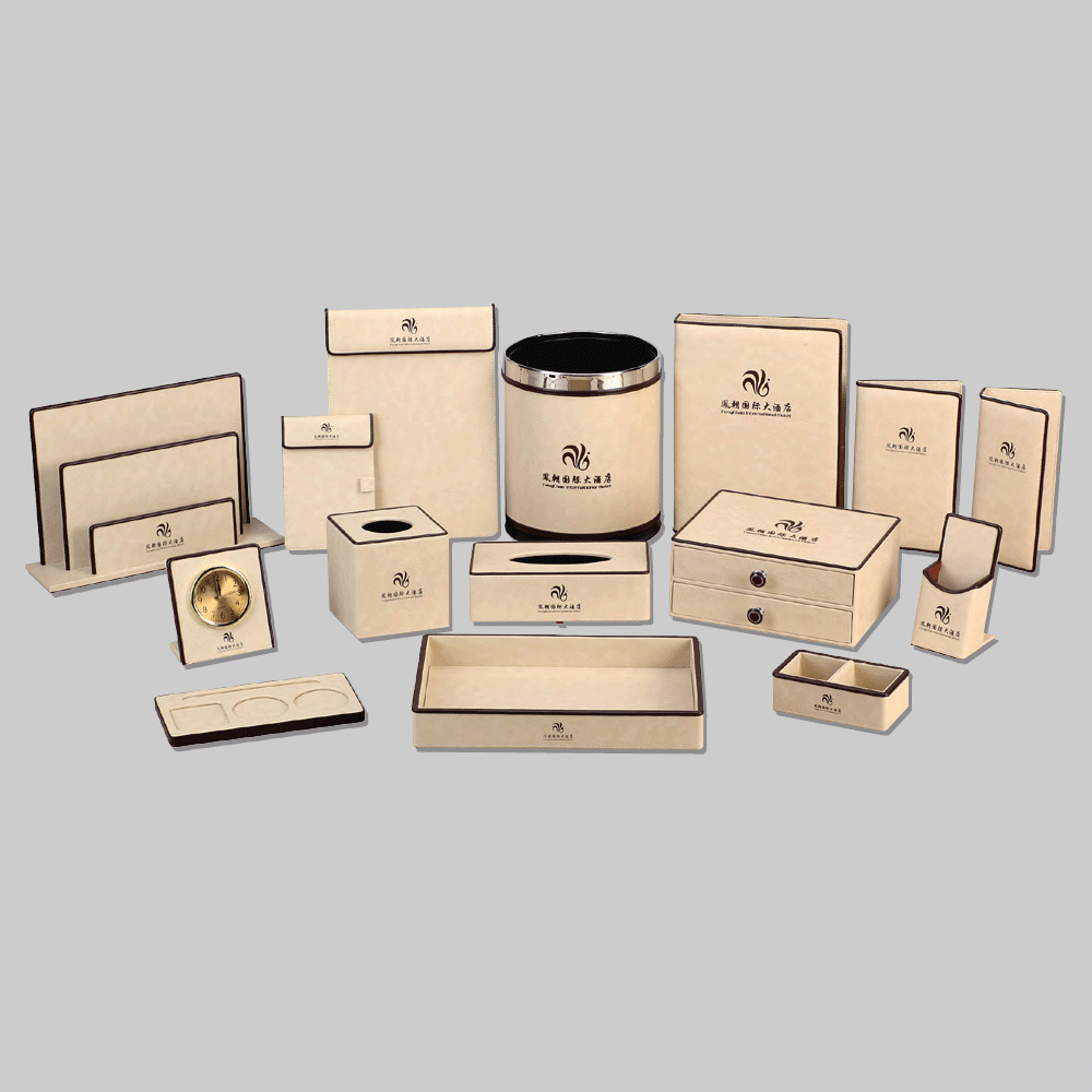 CL-9077-2 PU LEATHER HOTEL AMENITIES 15pcs