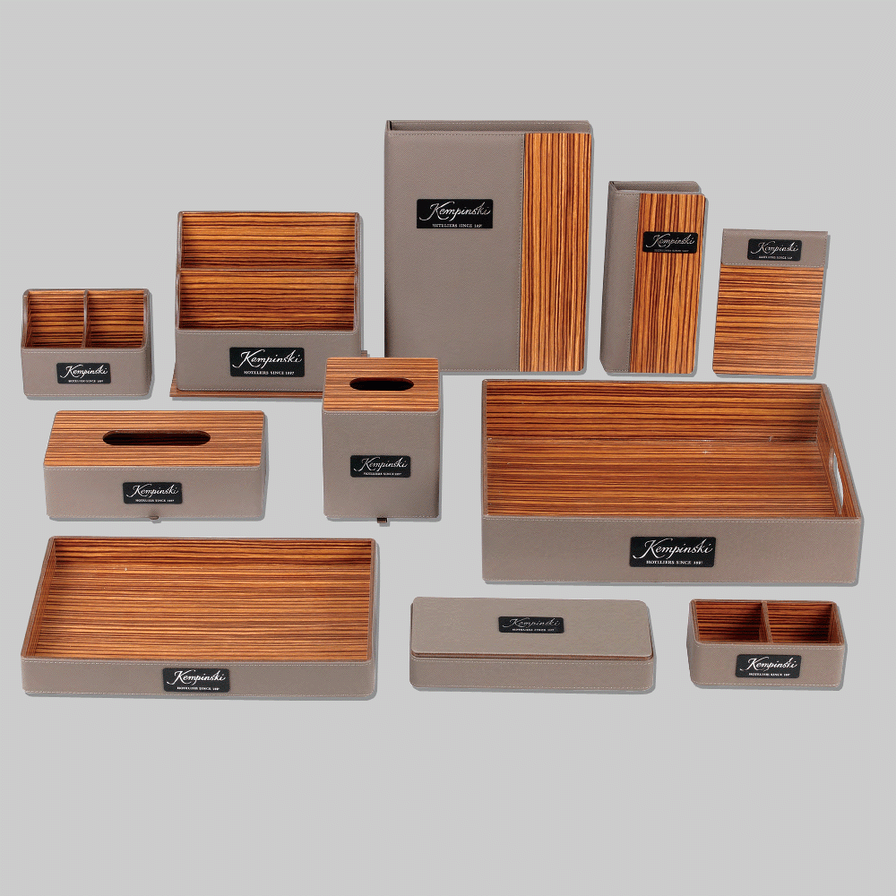 CL-9048 PU LEATHER HOTEL AMENITIES 11pcs