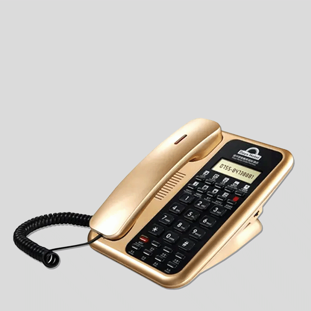 ACE-8902B-GO TELEPHONE WITH DISPLAY FOR HOTEL ROOM - UV OIL GOLD