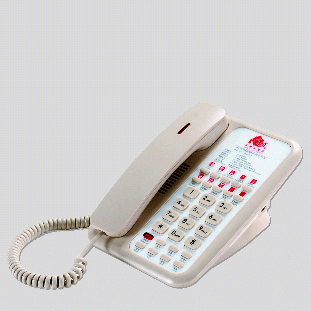 ACE-8902BEIG TELEPHONE FOR HOTEL ROOM - MATT BEIGE