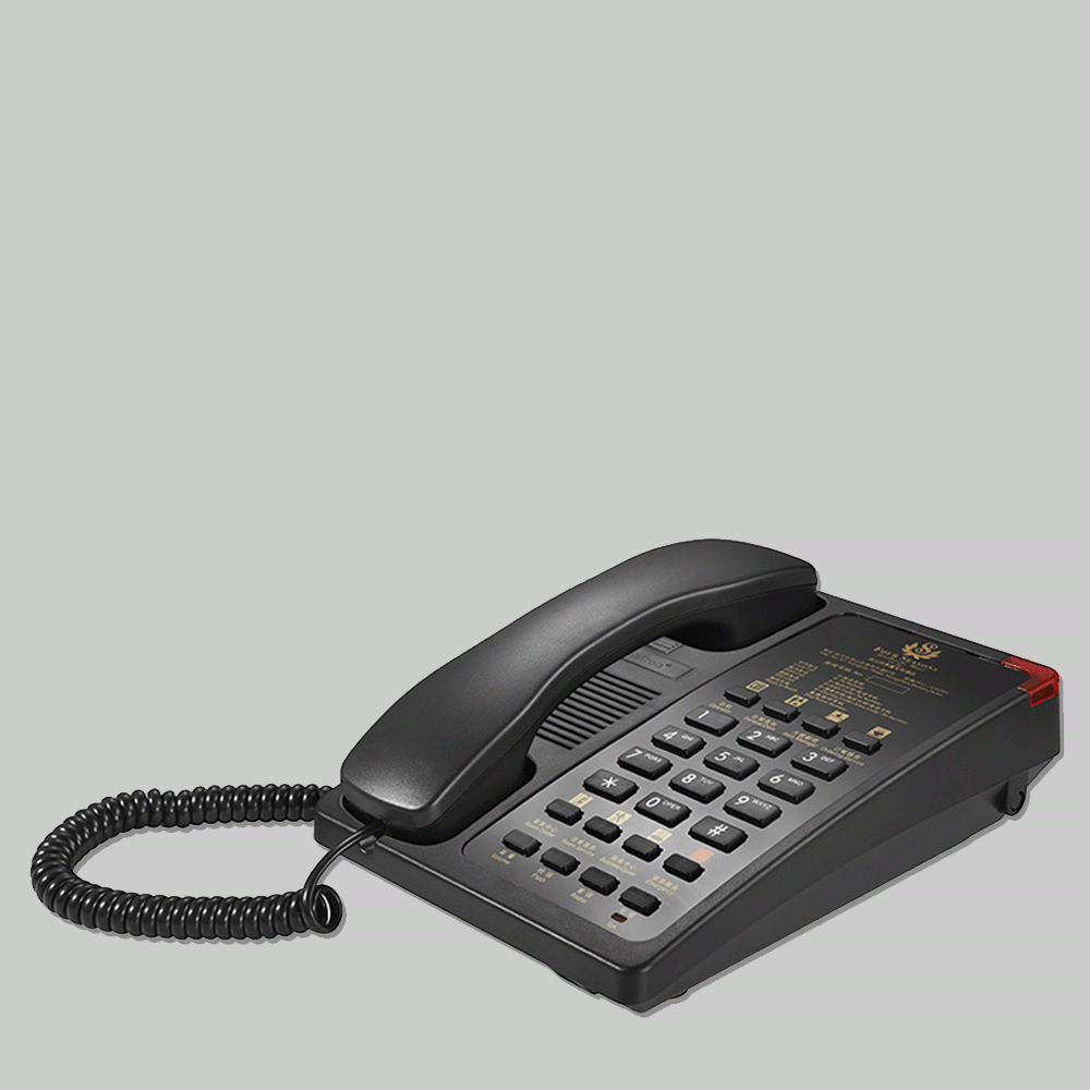 SN-0008BL TELEPHONE FOR HOTEL ROOM - BLACK