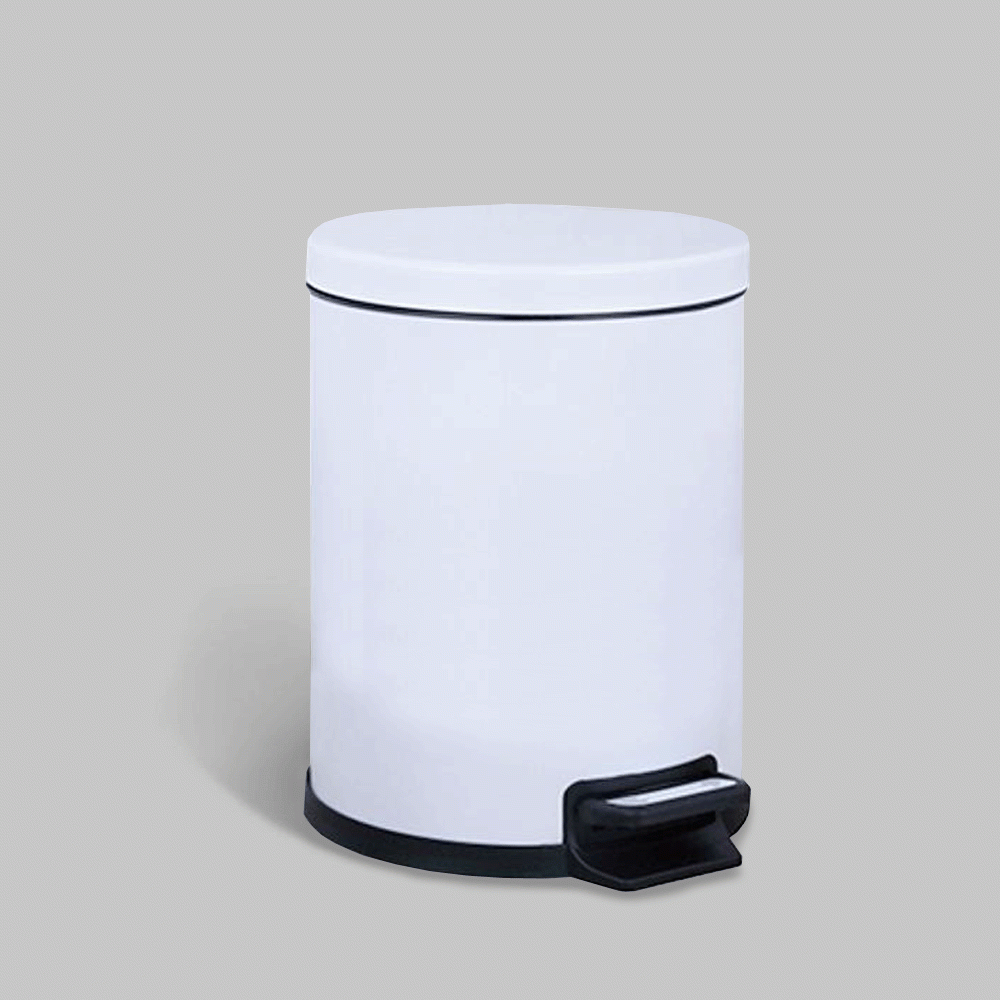 SKU: WD-ST-5LW PEDAL DUSTBIN 5Ltr (SIZE OPTIONS:  5Ltr, 7Ltr, 8Ltr, 10Ltr)