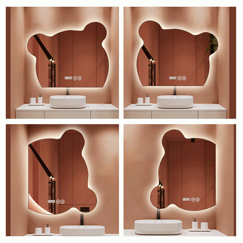 SKU: ZNJ-YX93 LED BACKLIT BEAR FRAMELESS MIRROR
