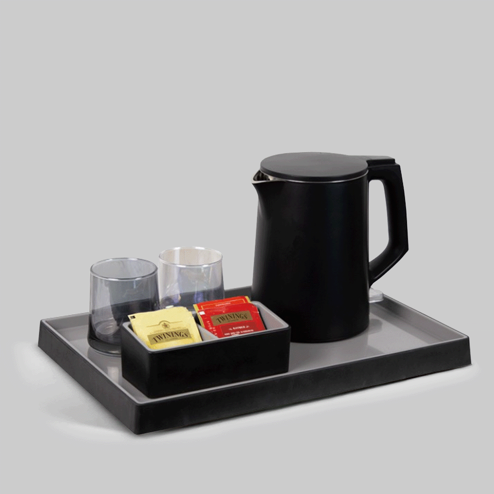 SKU: R1-H1012BL KETTLE 1.0L WITH TRAY SET