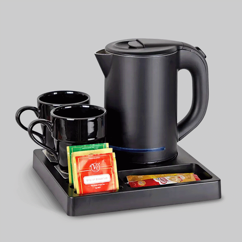 SKU: T-K88BL KETTLE 0.8L WITH TRAY SET