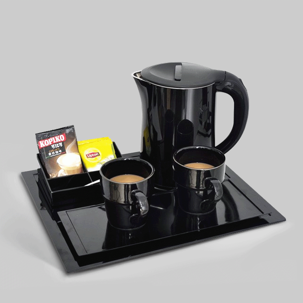 SKU: B-H1266BL KETTLE 1.2L WITH TRAY SET