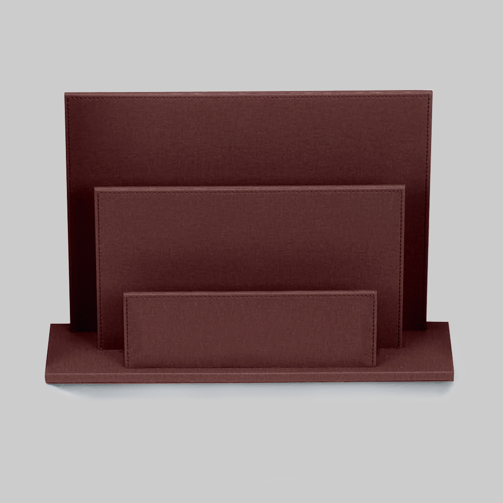 SKU: L-13 PU LEATHER BROCHURE HOLDER