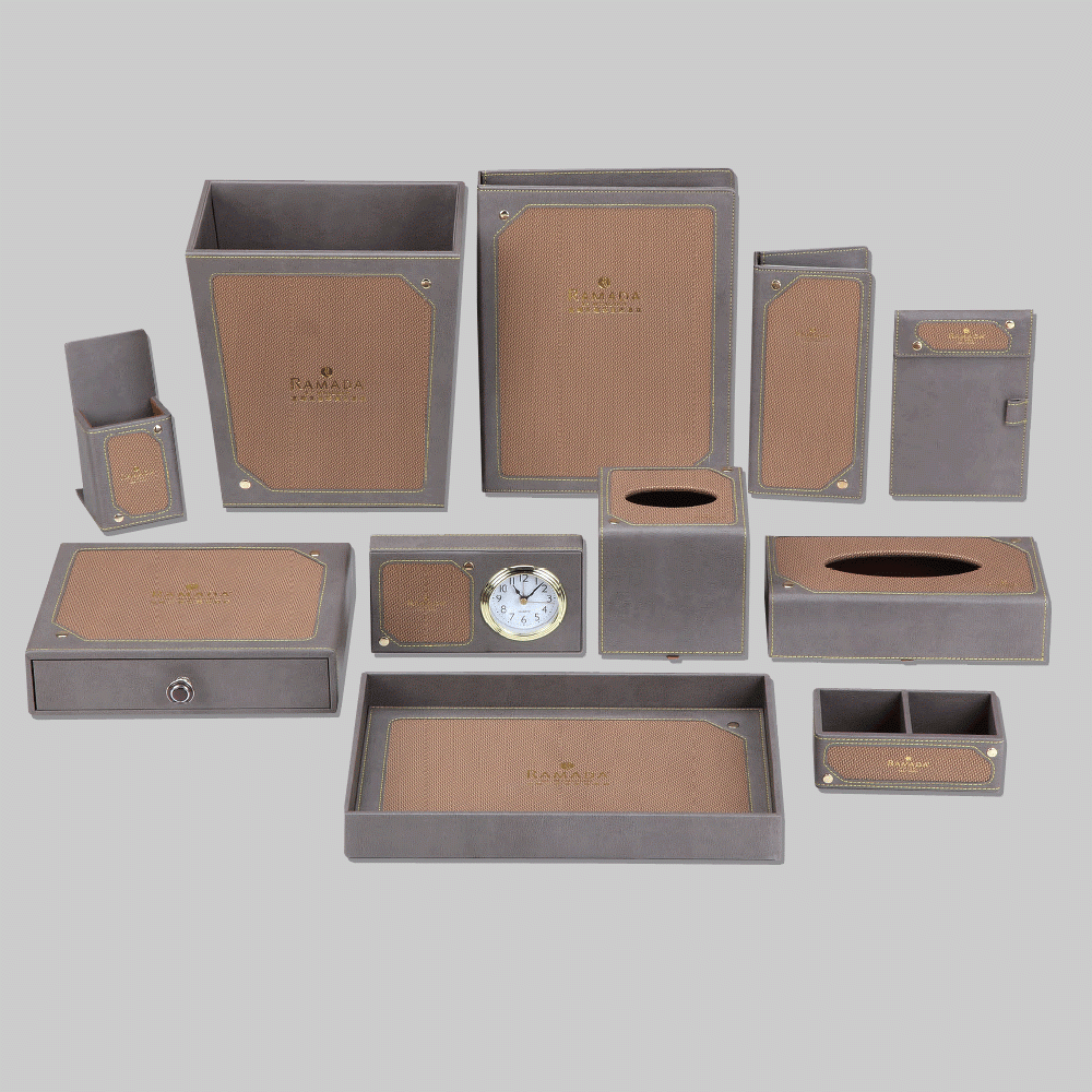 CL-9186+9175 PU LEATHER HOTEL AMENITIES 11pcs