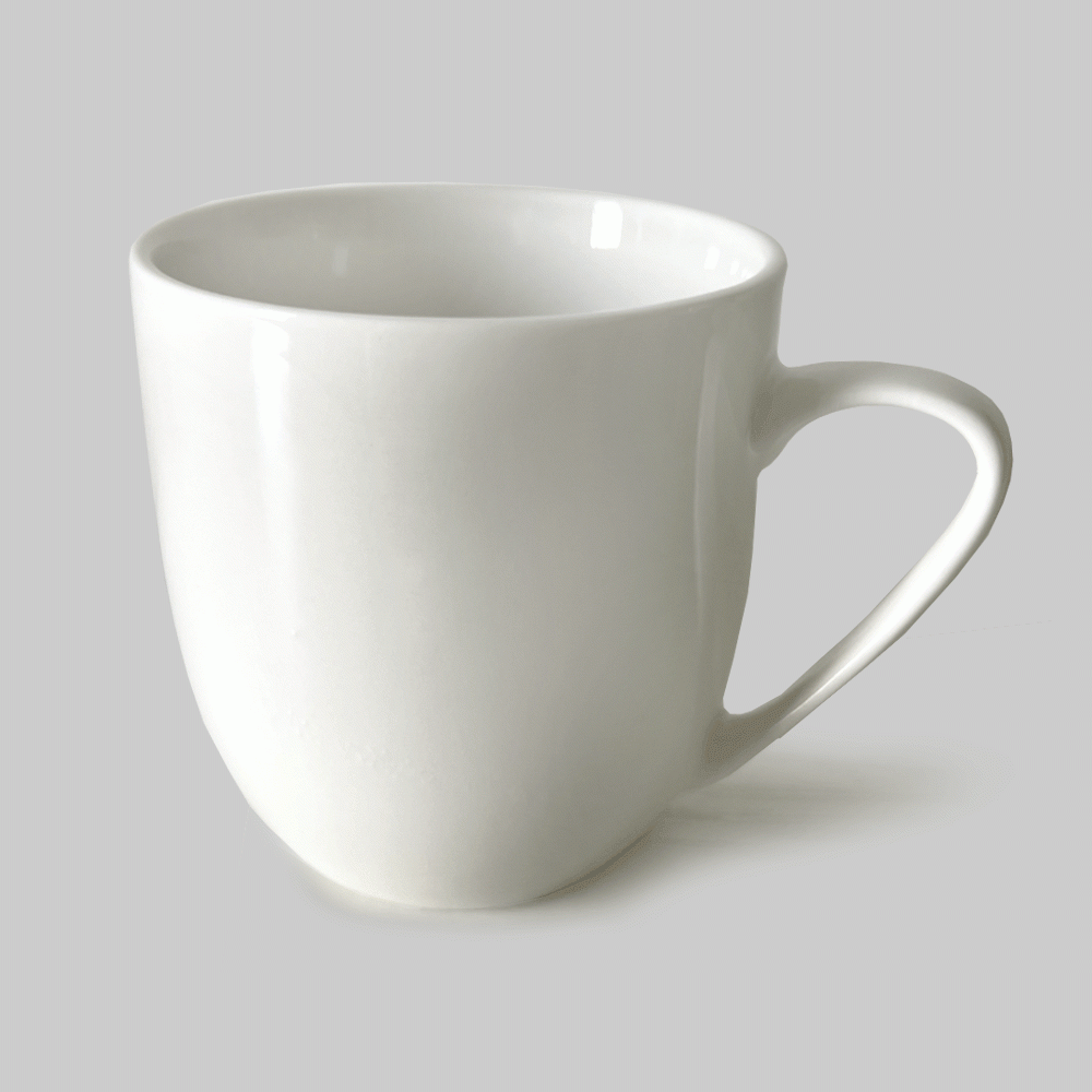 CC03 CERAMIC CUP WITH HANDLE 250ml WHITE