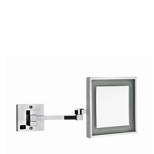 HS-5026 WALL MOUNTED MAGNIFYING MIRROR WITH LED LIGHT Dim.: L:48xW:20cm