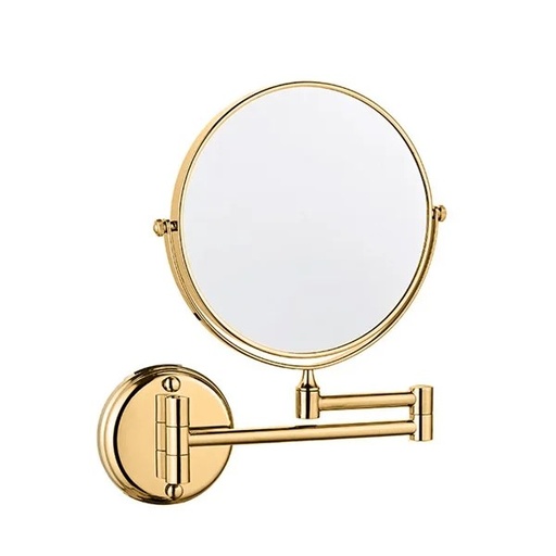 HT-67AG GOLD WALL MOUNTED MAGNIFYING MIRROR 6"