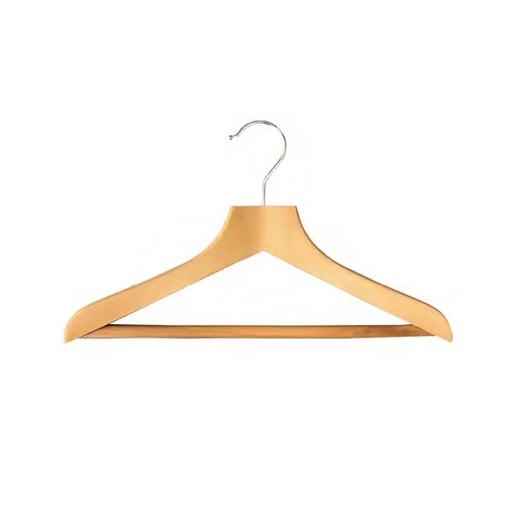 R019NR WOODEN CLOTHES HANGER 44.5x2.5x4.5cm