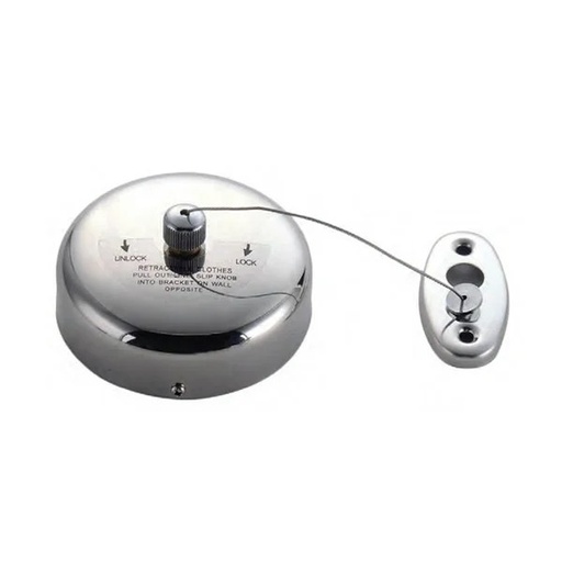 F-12-38 RETRACTABLE CLOTHESLINE STAINLESS STEEL, STEEL WIRE ROPE 3.8m